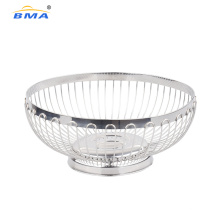 Wholesale High Quality Stainless Steel Kitchen Bread Baket Good Selling Stainless Steel Storage Basket for Fruit